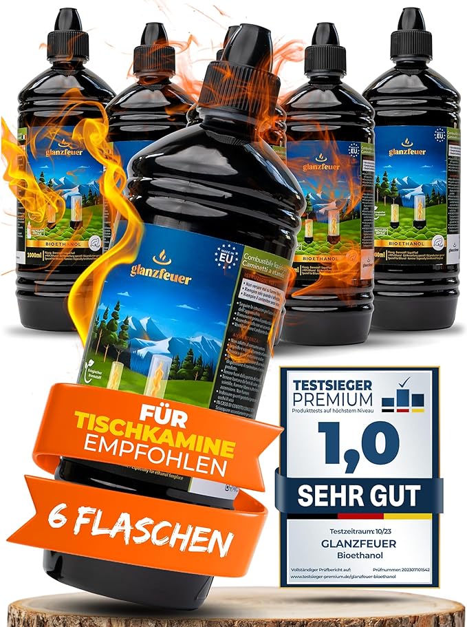 Bioethanol 6x1 Liter Flaschen