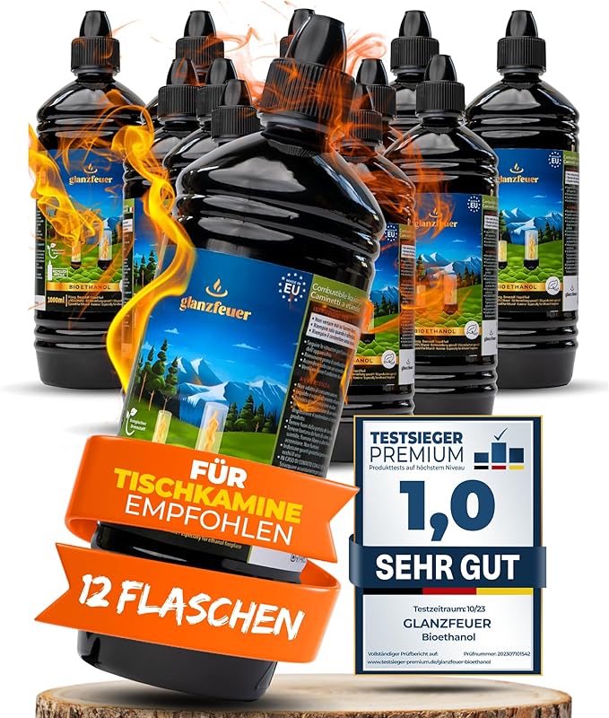 Bioethanol 12x1 Liter Flaschen